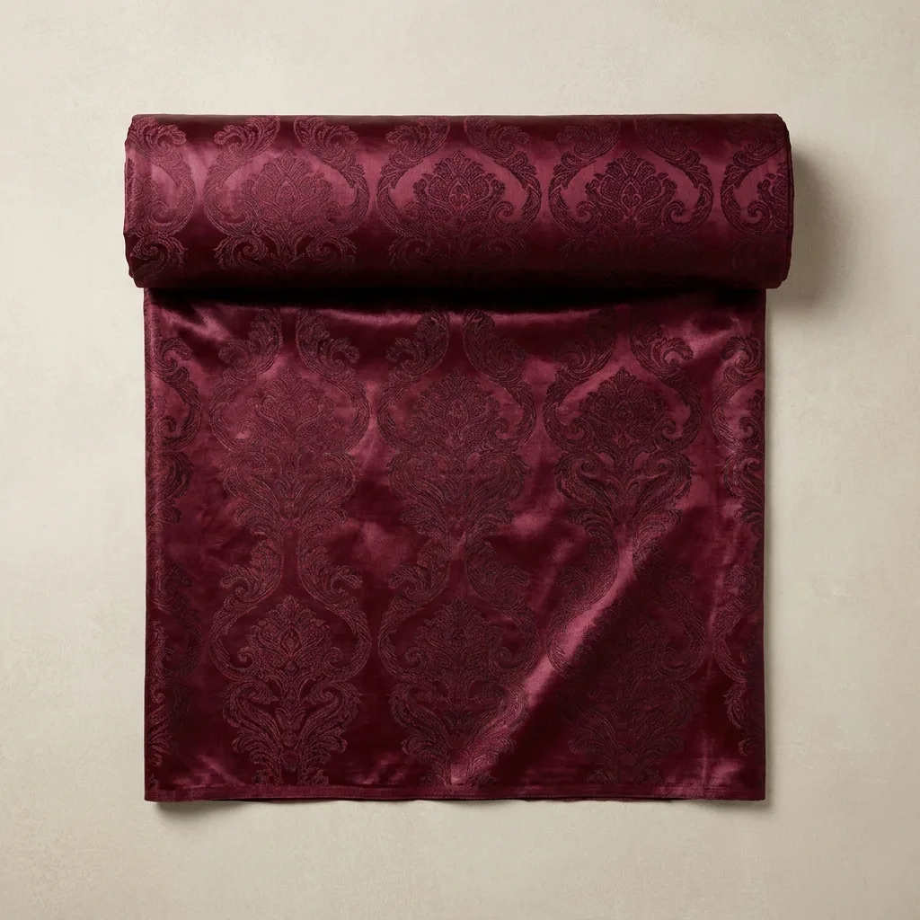 Bazin riche bordeaux