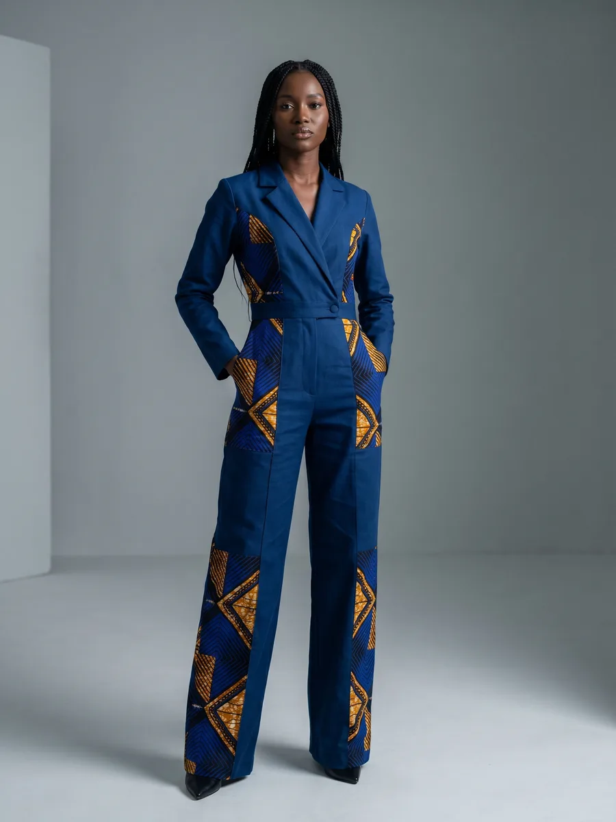 Tailleur wax pantalon